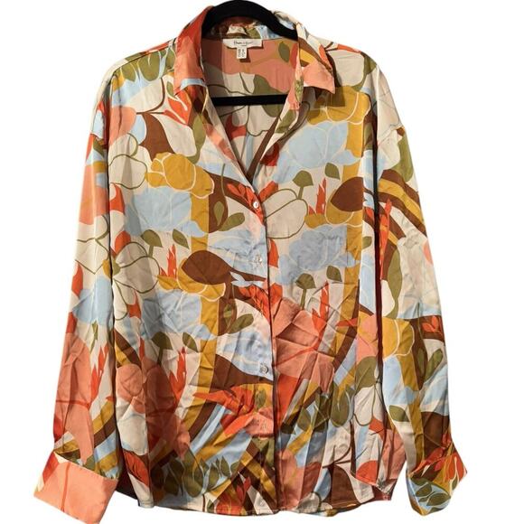 Haver & Blair Tops - Colorful Floral Button-Up Blouse